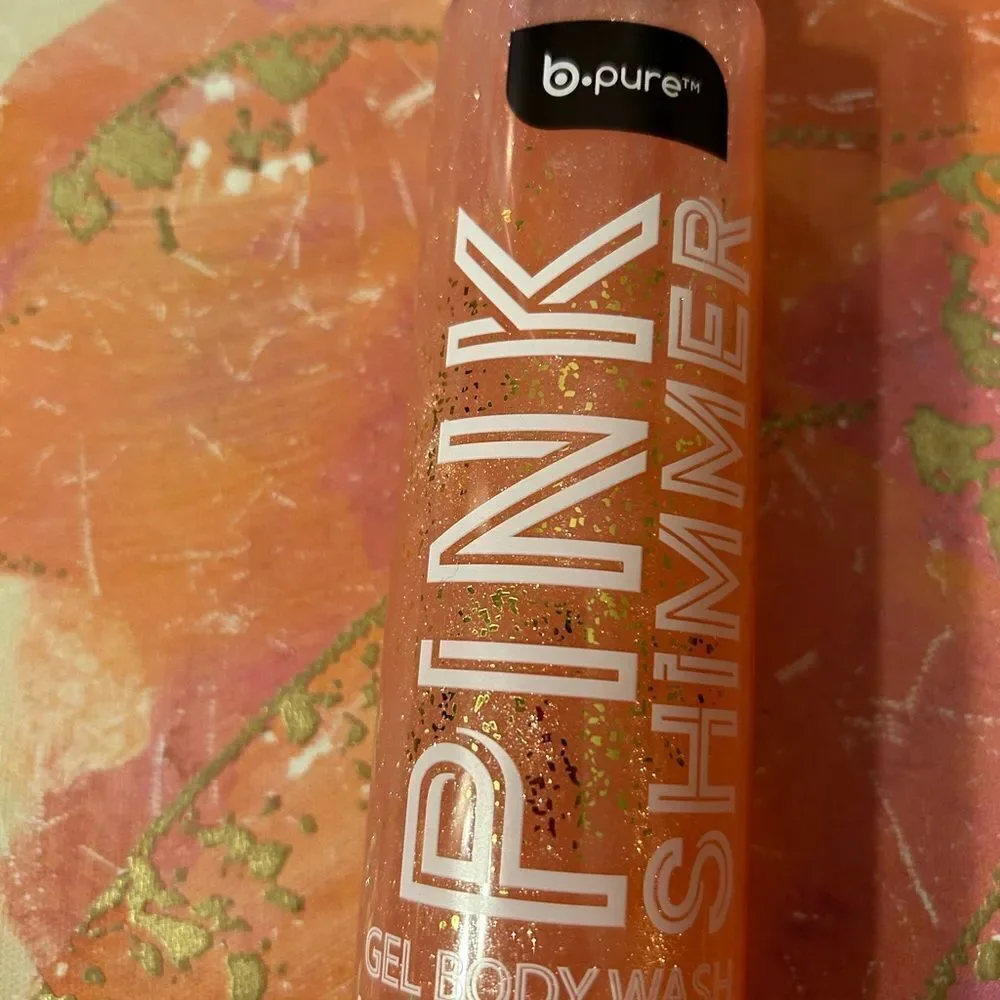 🛍️ B.Pure Pink Shimmer Gel Body Wash - 2 Bottles (8 oz / 236 ml Each)
